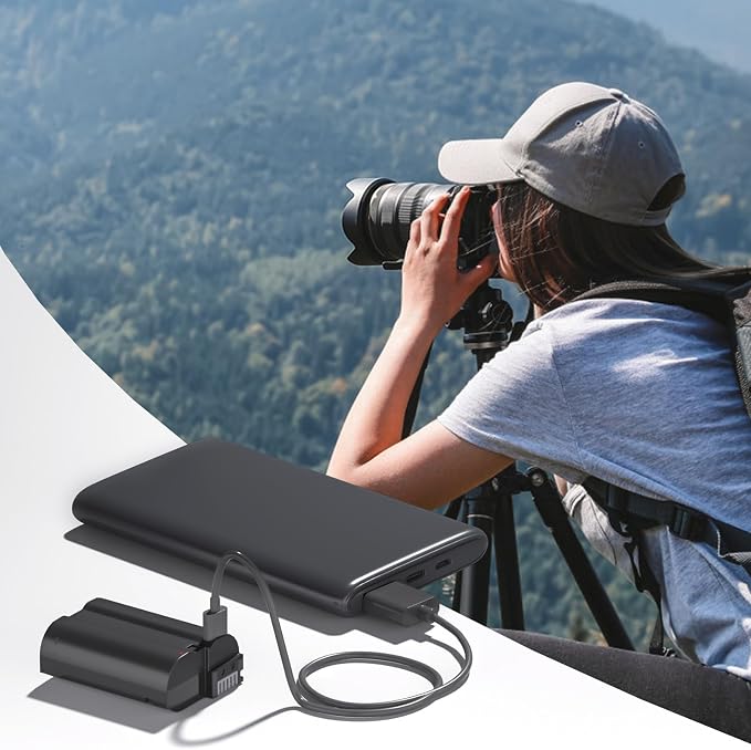 LP EN-EL15C Battery 2-Pack 2600mAh USB-C Fast Charging