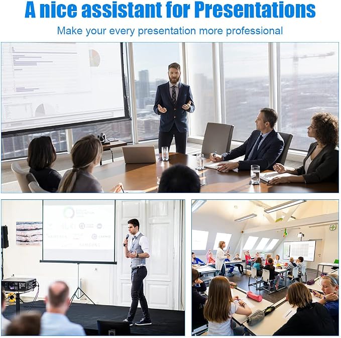 AMERTEER Presentation Clicker Wireless Presenter Remote Clicker