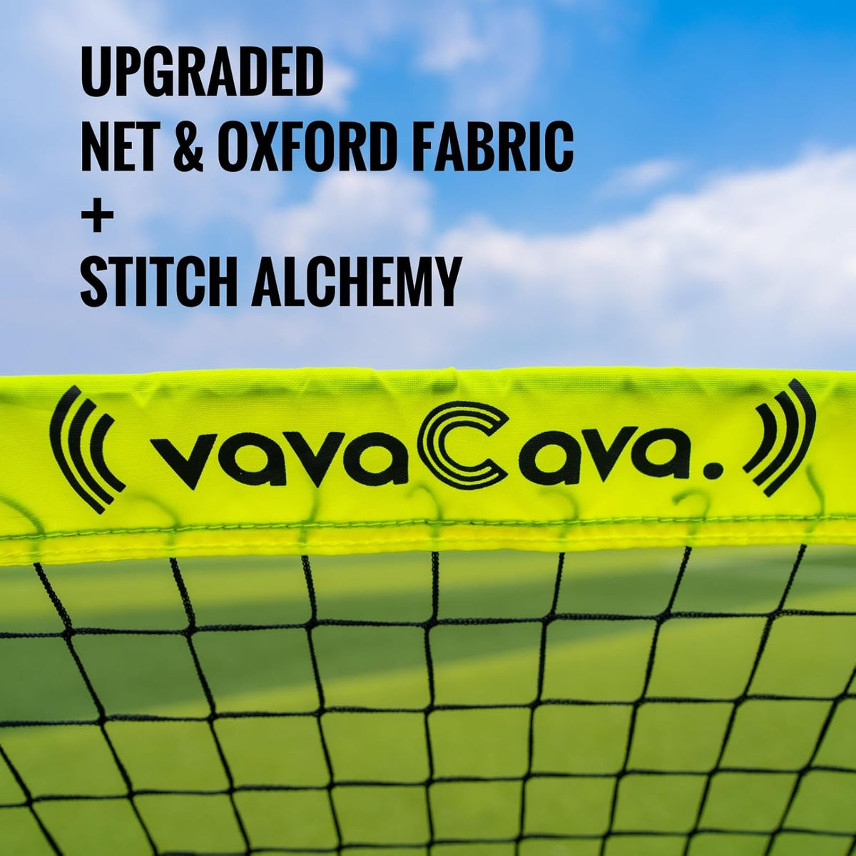 VavaCava Portable Soccer Goals Set - 4'x3' with 2 Nets, Balls, Cones & Pump for Kids Outdoor Fun