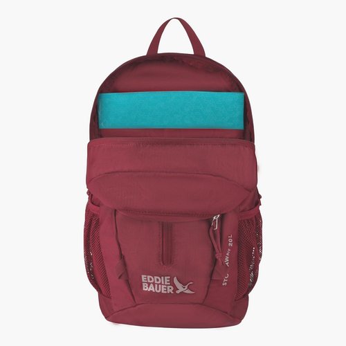 Eddie Bauer Stowaway Packable Backpack - Lightweight, Durable Travel Bag | 20L - Black Cherry
