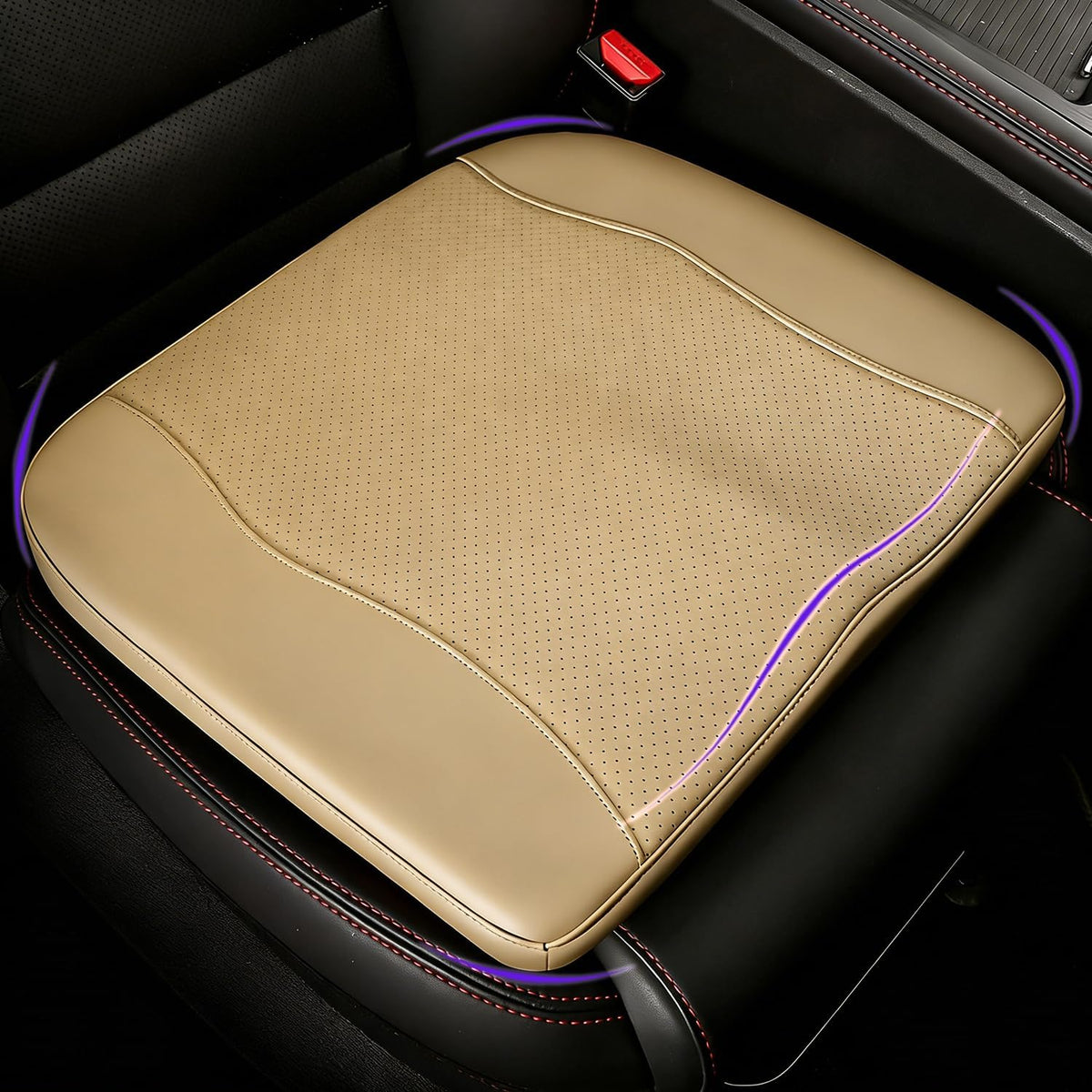 Comfort Memory Foam Car Seat Cushions For Driving,Red Booster Cushion Pad