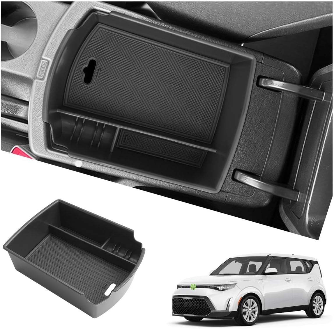 Ruiya 2026 Jetta Center Console Organizer for VW Jetta 2026 Accessories ABS Material Armrest Glove Tray Compatible with 2020-2026 VW Volkswagen Jetta