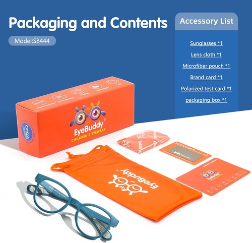 EYEBUDDY Blue Light Blocking Glasses for Kids | Computer Gaming Protection for Ages 3-10