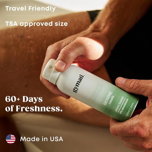 Gymati Natural Deodorant Body Spray - Aluminum-Free, Plant-Based Formula with Aloe & Zinc for Long-Lasting Odor Protection