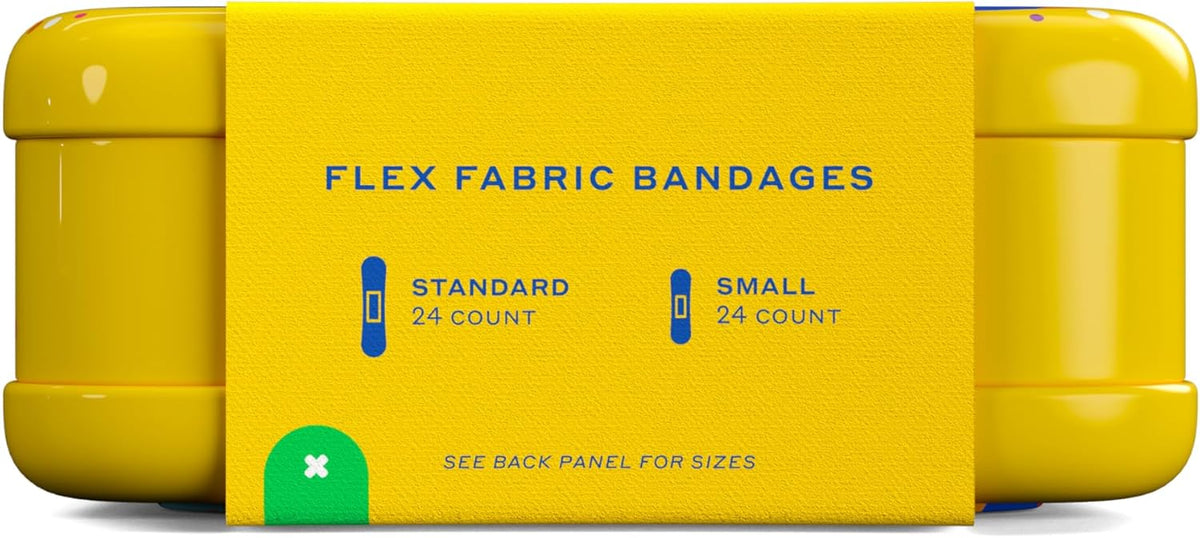 Welly Bandages - Adhesive Flexible Fabric Bravery Badges | Colorful Zoo Animal Designs | 48 Count