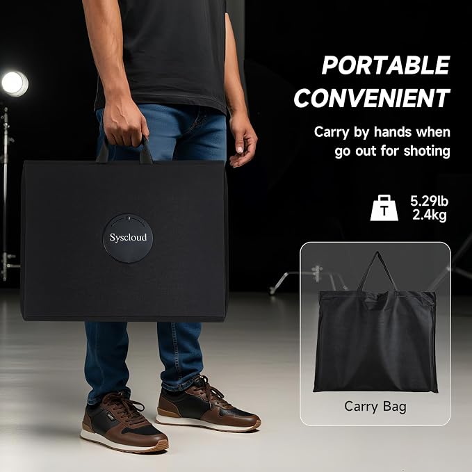 Photo Studio Box, 50cmx40cmx40cm Folding Lightbox
