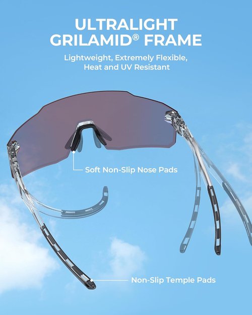 KastKing Etowah Polarized Fishing Sunglasses - PuriVex Lens Coating, Rimless Design for Men & Women