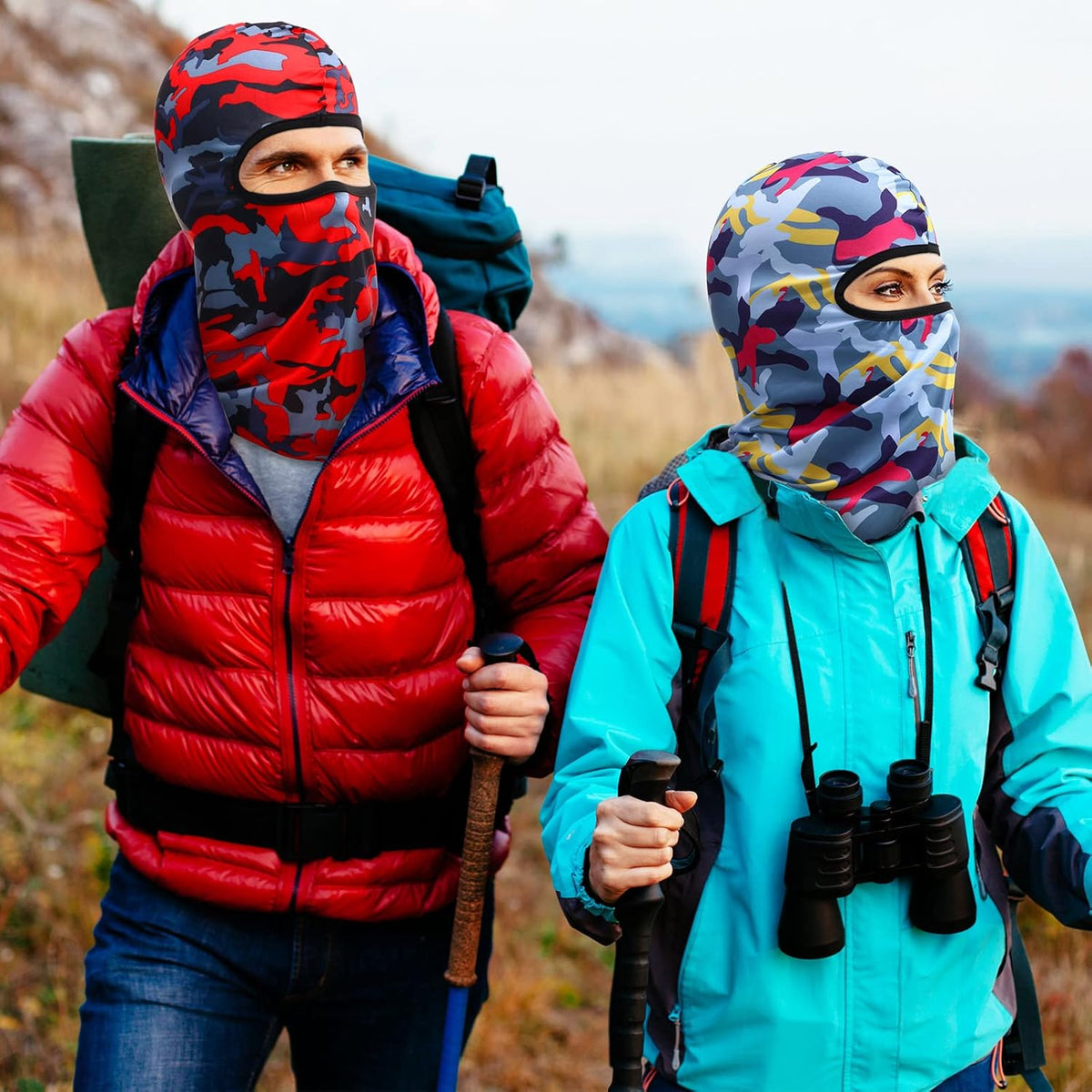 Tarpop Ski Mask Balaclava - Full Face Cover for Men | 24 Pieces with UV Protection