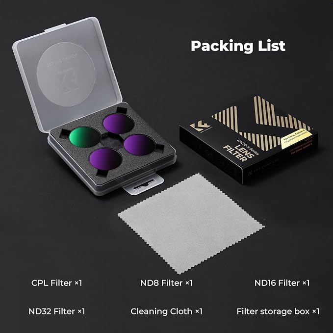 K&F CONCEPT Snap On CPL ND Filter Kit Compatible