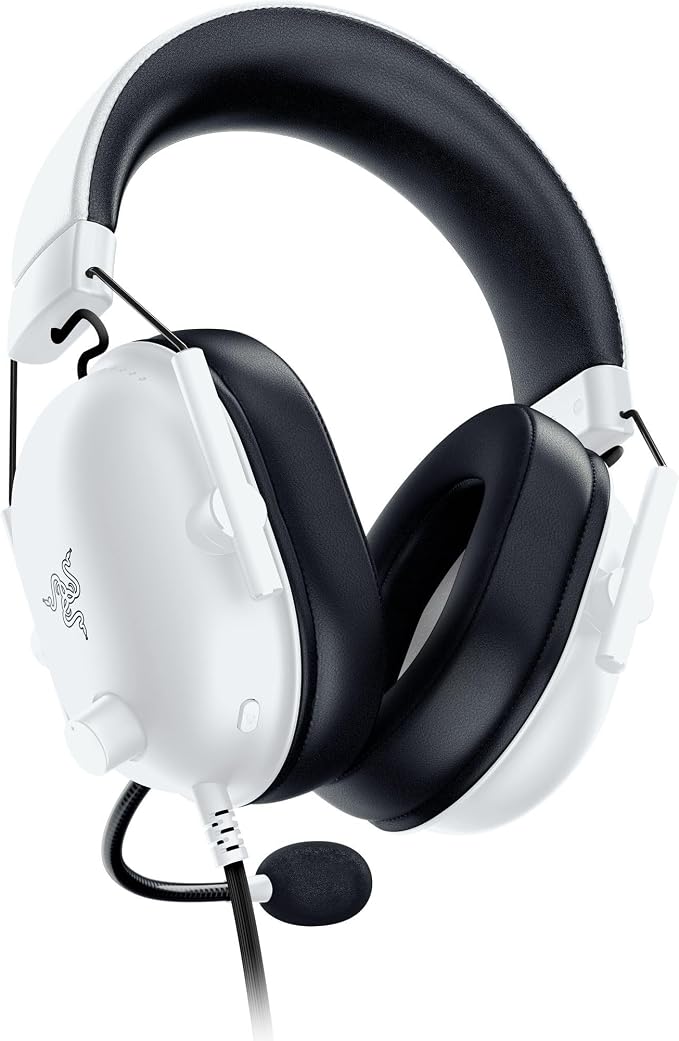 Razer BlackShark V2 X Wired Xbox Gaming Headset, White | 50mm Drivers, Cardioid Mic, Lightweight, Comfortable Noise Isolating Earcups, For Xbox Series X, Series S, PS5, PC, Switch