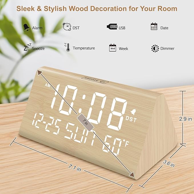 DreamSky Digital Alarm Clocks for Bedrooms