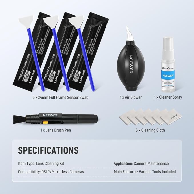 NEEWER 12 in 1 Camera Lens Cleaning Kit