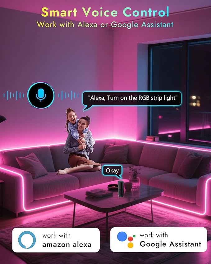 INDARUN RGBW COB Led Light Strip 32.8FT/10M, 12mm Flexible Led Tape Light 6720LEDs, 24V/8A, COB Led Light 3000K/5000K Dimmable, Bright Smart Led Strip Lights for Bedroom, TV Backlight
