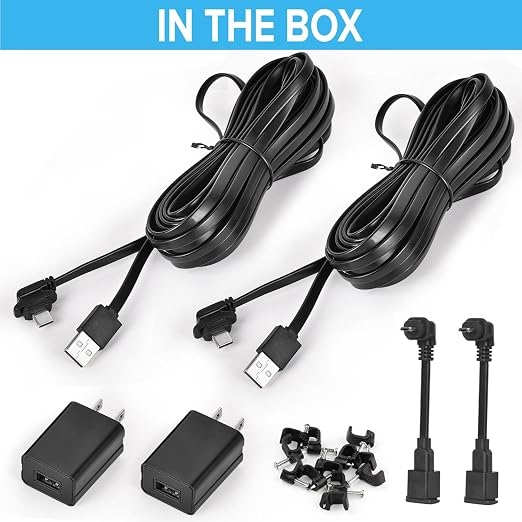 2Pack 25ft/7.5m Power Adapter for Blink Outdoor 4&&Blink XT2/XT, Weatherproof