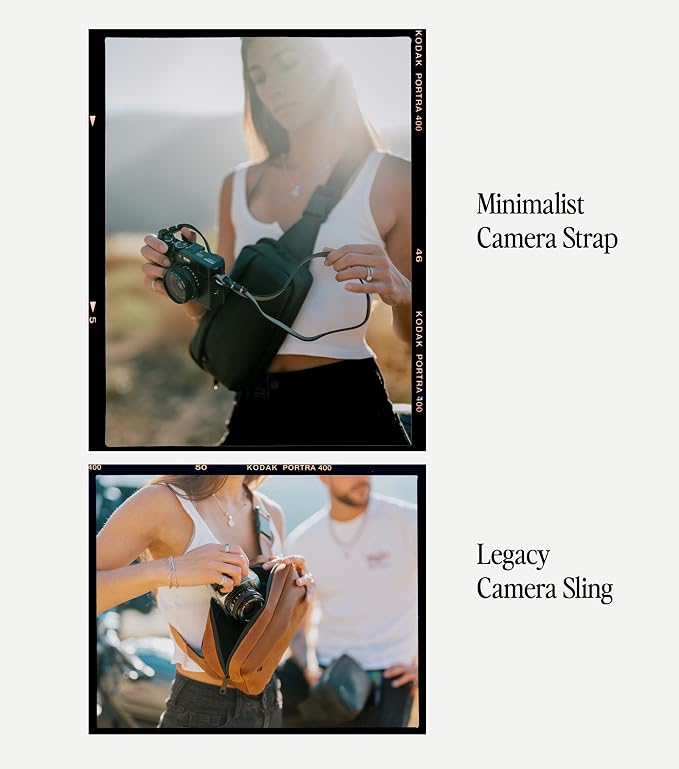 Evergreen Leather Camera Strap – Split Ring