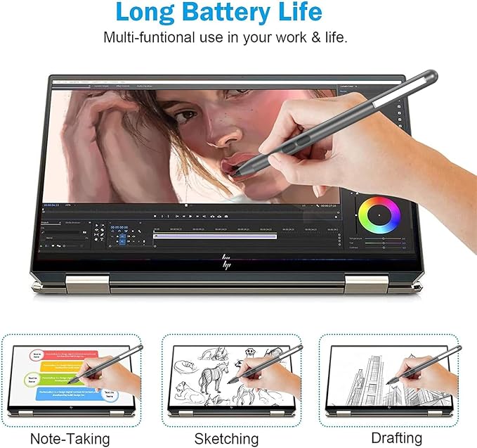 Stylus Pen for HP Omnibook, Pen for HP Envy x360 Pavilion x360 Specter x360