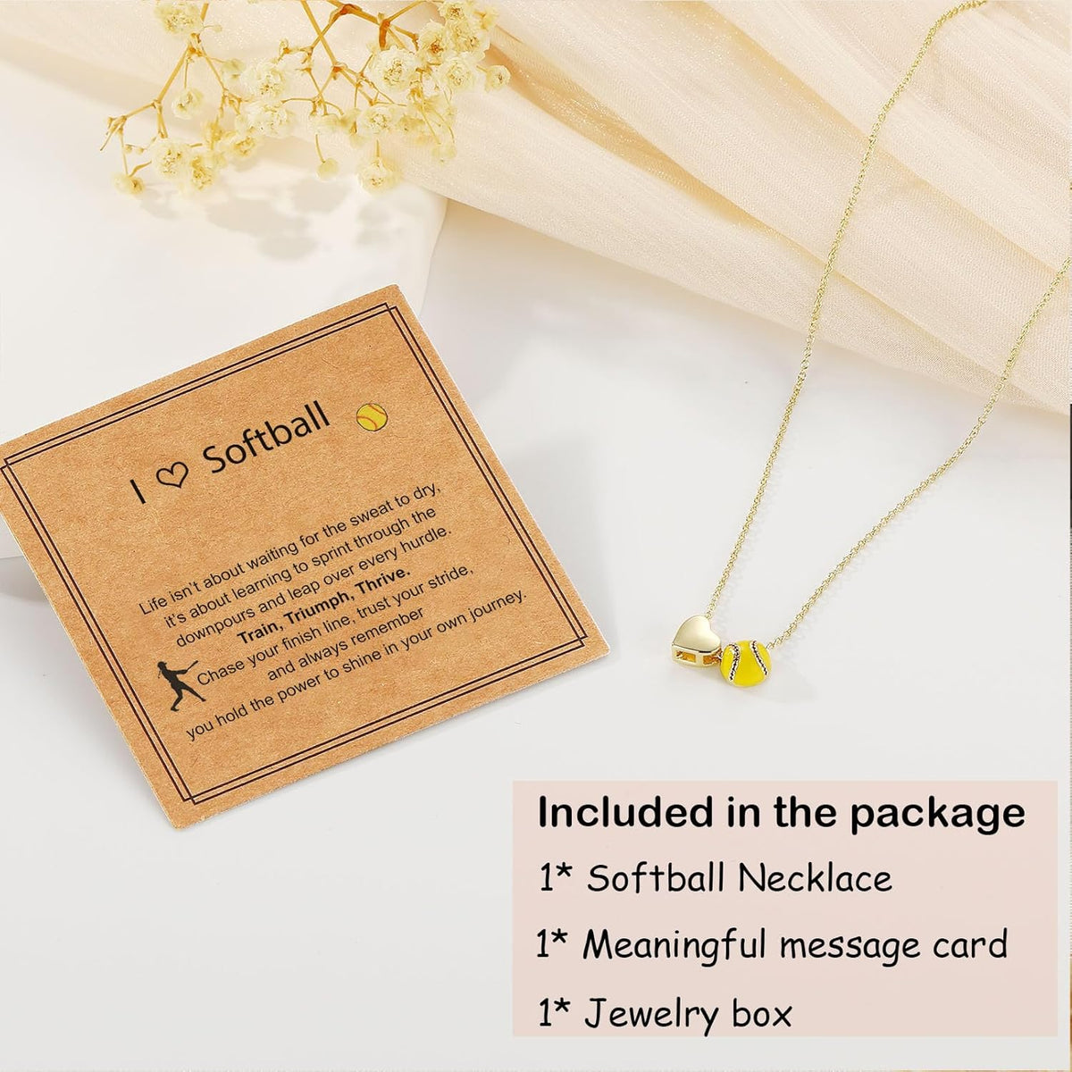 Regine Switzerland Sports Necklace - Softball, Soccer, Volleyball, Basketball | Perfect Gift for Girls & Women, 16+3 Inches