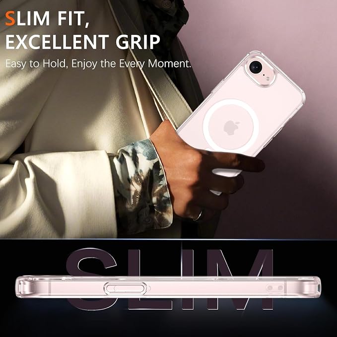 for iPhone 17e Case Clear, Magnetic iPhone 17e/16e Case
