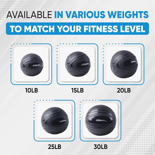 Bintiva Non-Bounce Slam Ball - Weighted Deadball for Effective Workouts | Ideal for Fitness Routines