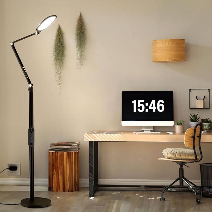 LitONES Ring Light with Stand, 15W Dimmable Zoom Lighting