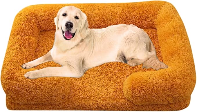 Dog Beds Large Sized dog Orthopedic, Sofa Dog Bed with Waterproof Lining and Nonskid Bottom, Rectangle Washable Dog Bed for Medium Small Dogs and Cats Comfortable ( Color : Blue , Size : 31 x 21" )
