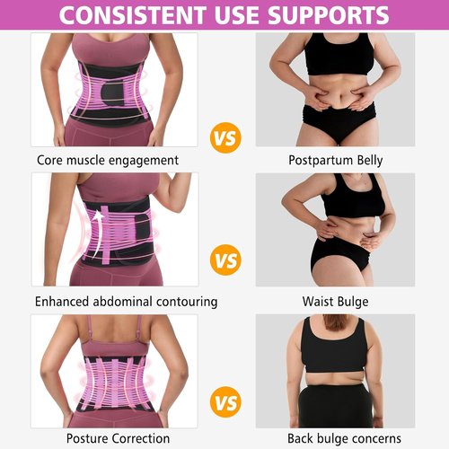 KOOCHY Waist Trainer - Adjustable Sweat Band for Tummy Control & Weight Loss | Unisex Fitness Belt