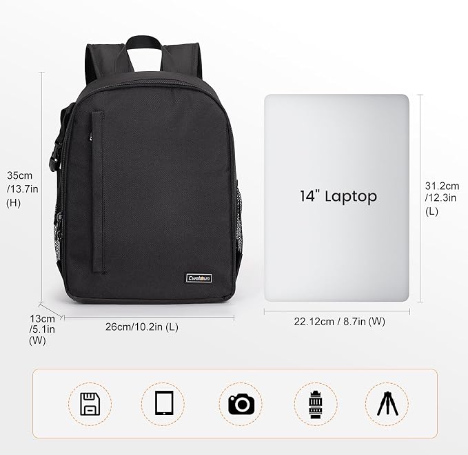 Cwatcun Camera Backpack Bag Professional