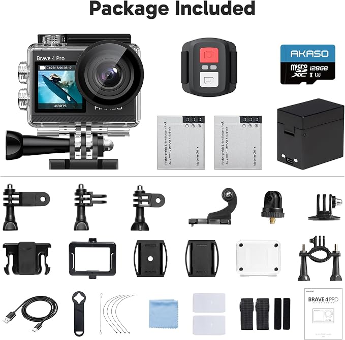 AKASO Brave 4 Pro 4K30 Action Camera