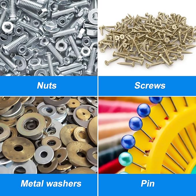 Magnetic Parts Tray, Magnetic Electronic Repair Screws and Parts Organizer Magnet Tool Tray Holder Ideal Screws Sockets Bolts Pins Small Parts Organization Supply(Sky Blue)