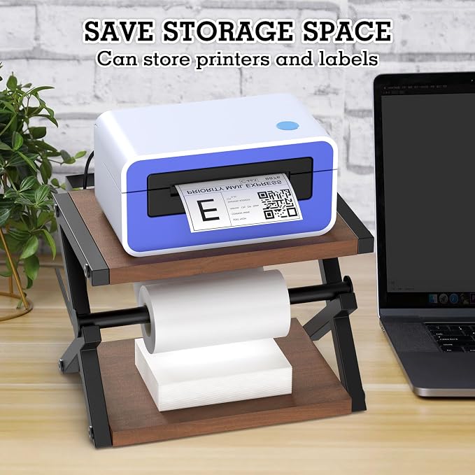 Alyoen Label Holder for Rolls and Fan-Fold Labels, Thermal Shipping Label