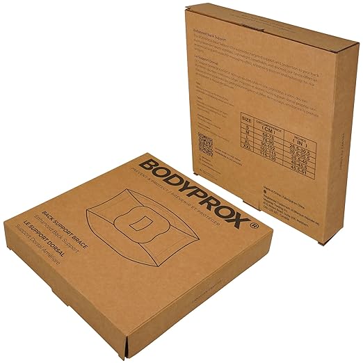 Bodyprox Breathable Back Brace, Back Support Brace for Men and Women.