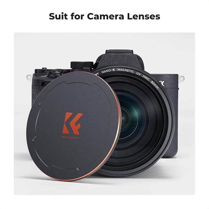 K&F CONCEPT 86mm Thread & Magnetic 2-in-1 Lens Filter Cap Only Compatible