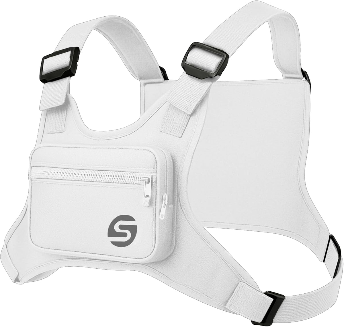 Skiennix Running Chest Pack - Water-Resistant Adjustable Design with Collapsible Bottle & Phone Holder | Perfect for Cycling, Hiking, Workouts