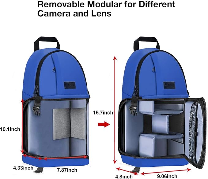 MOSISO Camera Sling Bag, DSLR/SLR/Mirrorless Camera Case Shockproof Photography