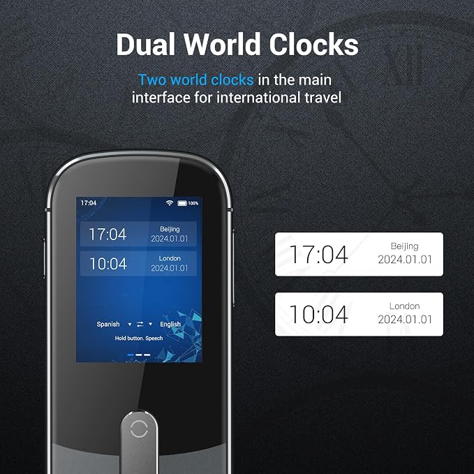 Anfier Offline Language Voice Translator Device W09 PRO