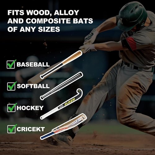 INSUM Bat Grip Tape - 1.1mm Non-Slip Baseball & Softball Wrap | Debossed 3D Surface, Precut for Easy Install