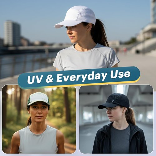 ChicPony™ Women’s Running Hat - Hidden Ponytail Design | Lightweight & Breathable Sports Cap, 2 Sizes