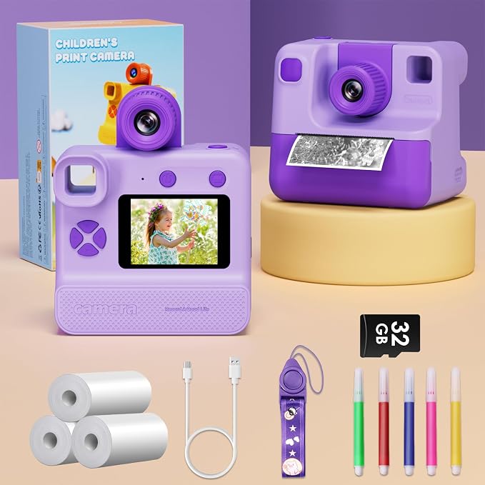 Kids Camera Instant Print, Christams Birthday Gifts
