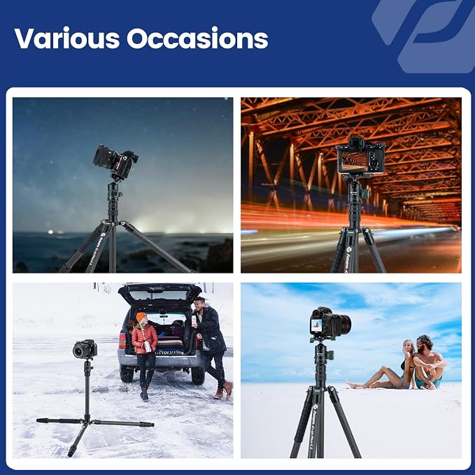 Fotopro 73" Carbon Fiber Tripod