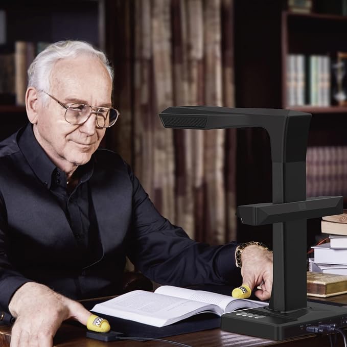 CZUR ET18 Pro Professional Document Scanner, 2nd Gen Auto-Flatten & Deskew Tech