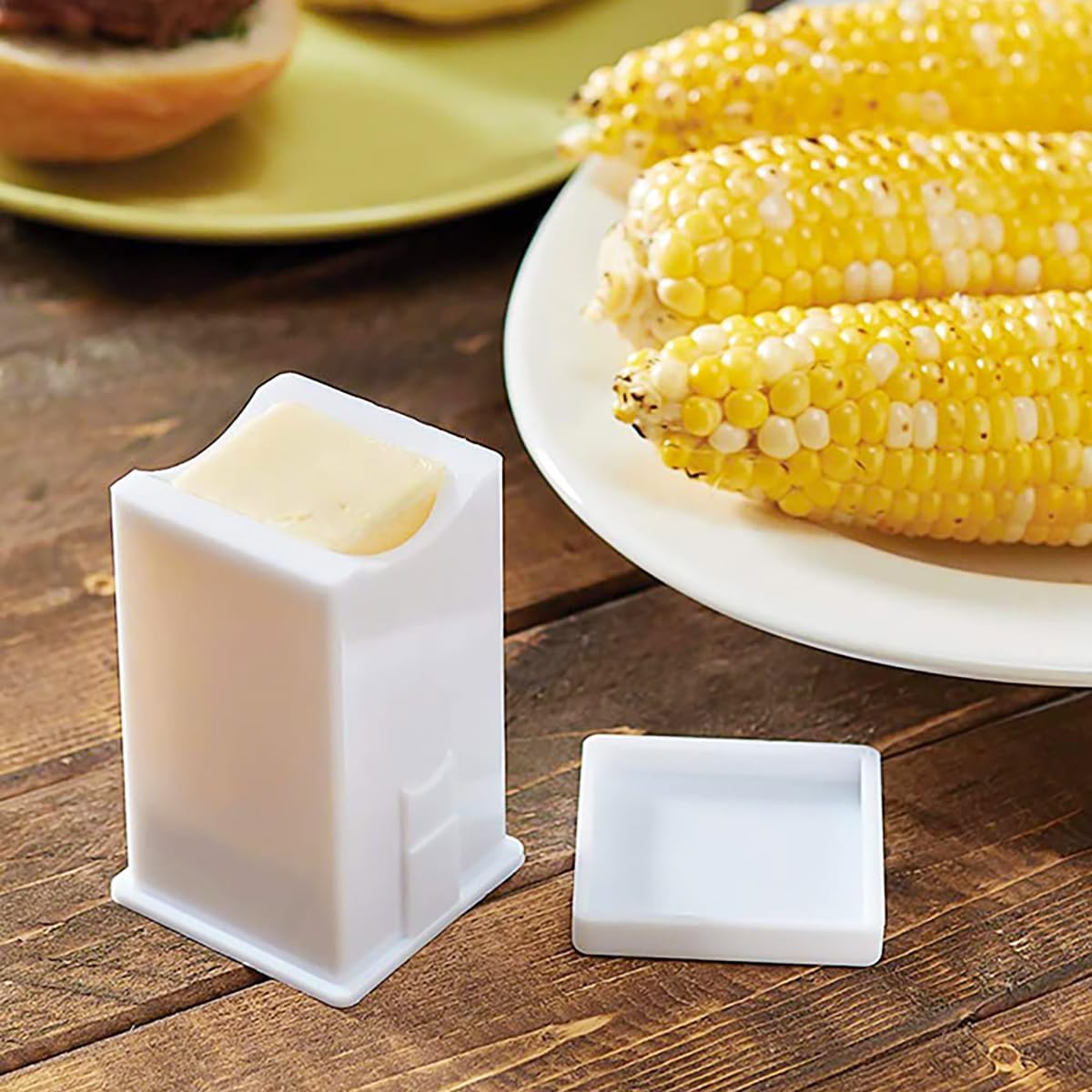 ZLY Butter Spreader Set - 3 Pack with Built-In Cover for Easy Serving of Pancakes, Waffles & More