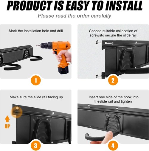 Bike Storage Rack - Wall Mount Garage Hanger for 3 Bicycles & 2 Helmets | Adjustable Up to 200 lbs