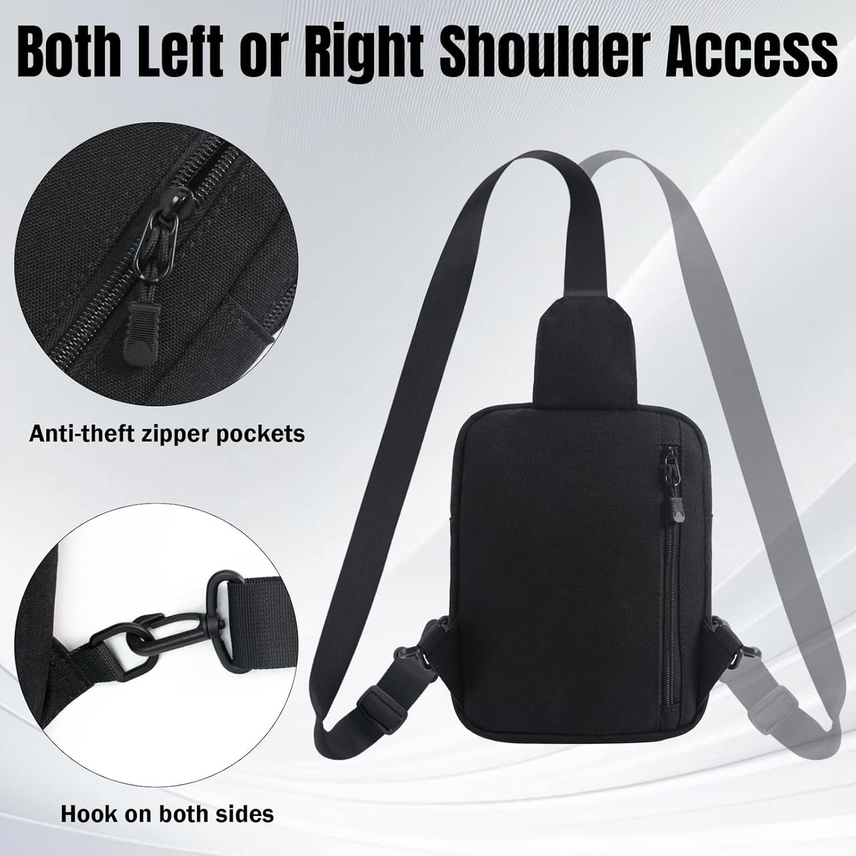 Skiennix Concealed Carry Sling Gun Bag - Waterproof Crossbody Pistol Case for Women | EDC Shoulder Pouch