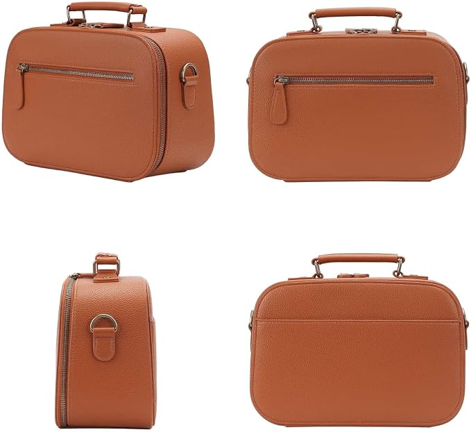 Camera Sling Bag, Waterproof PU Leather Crossbody Camere Bag