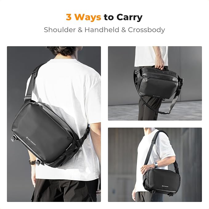 K&F CONCEPT Camera Sling Bag Crossbody Bag Waterproof Camera Shoulder Backpack