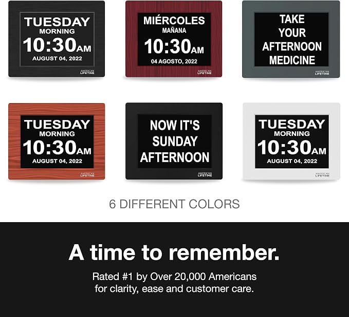 American Lifetime New 2026 Dementia Clock Large Digital Clock