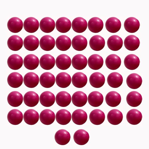 Lambid 50 Counts 68 Caliber Self Defense Balls, Reusable 68 Cal Solid Plastic Ammo Compatible with Byrna SD/LE/EP and T4E HDR68/ HDS68/HDX68 (Rose)