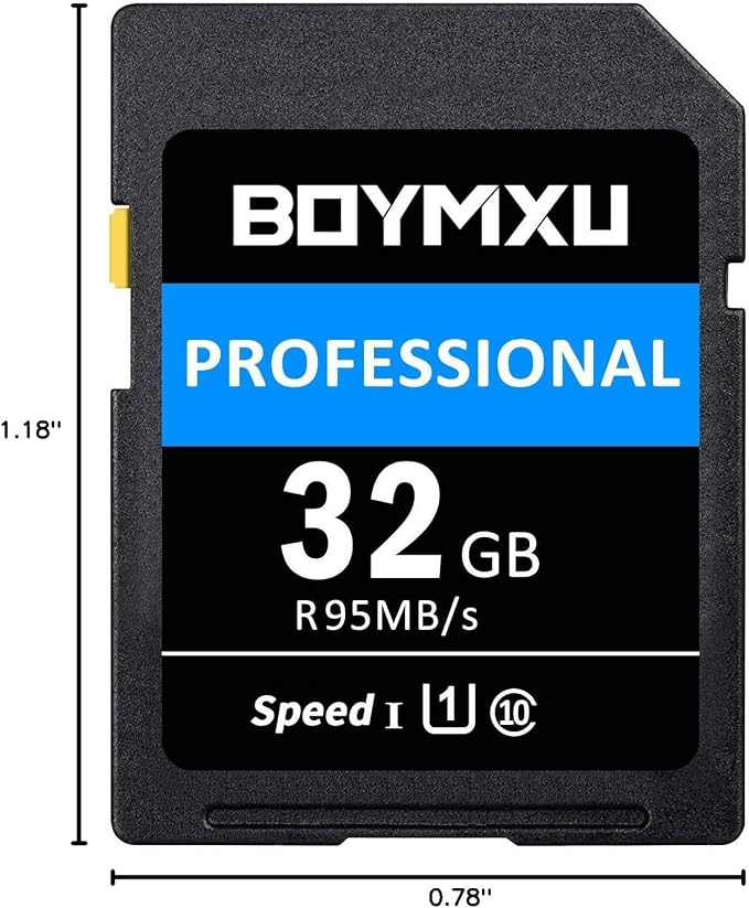 32GB Memory Card, BOYMXU Professional 1000 x Class 10 UHS-I U3 Card Compatible