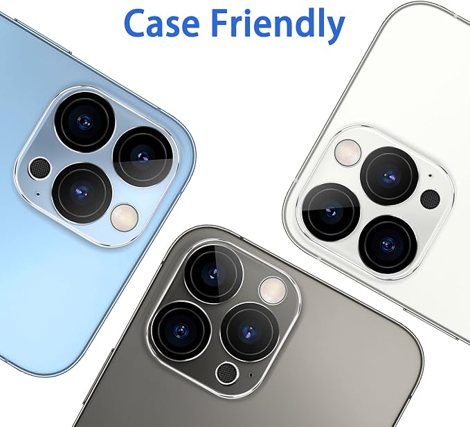 Dengduoduo 3 Pack Tempered Glass Camera Lens Protector