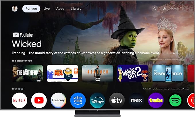 TCL 65 Inch Class QM8L Series | SQD-Mini-LED QLED Smart TV | 65QM8L, 2026 Model | 144Hz | Ultimate Color Brightness & Contrast | Google AI Bang & Olufsen | Voice Control Gaming Streaming Television